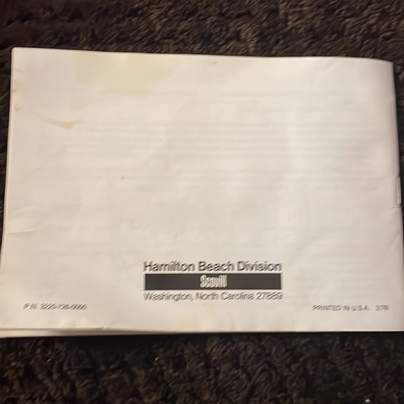 Hamilton Beach Kitchen Vintage Yogurt Maker Brochure Poshmark